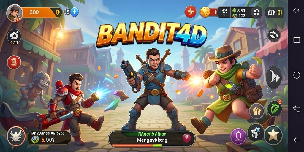 Screenshot BANDIT4D yang menunjukkan keseruan gameplay Arcade.