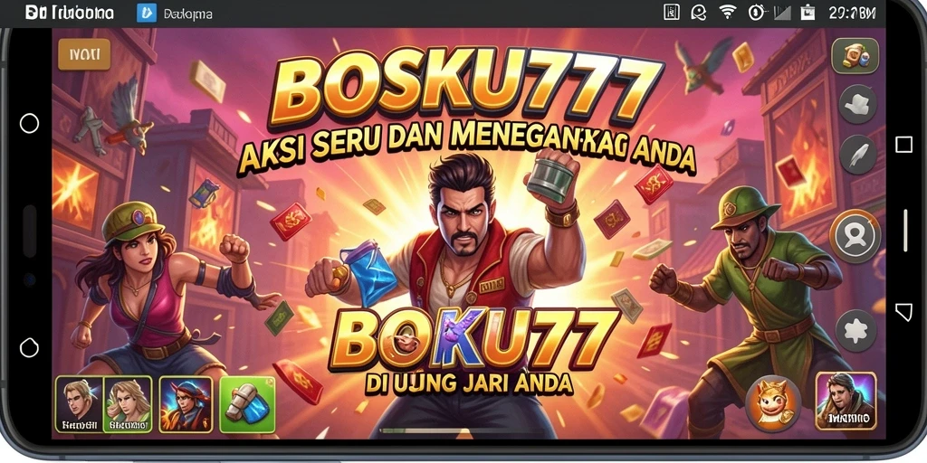 Tampilan gameplay yang mendebarkan di BOSKU777 dengan aksi seru.