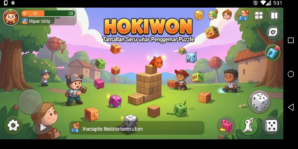 Gameplay HOKIWON dengan tantangan Puzzle yang menarik.