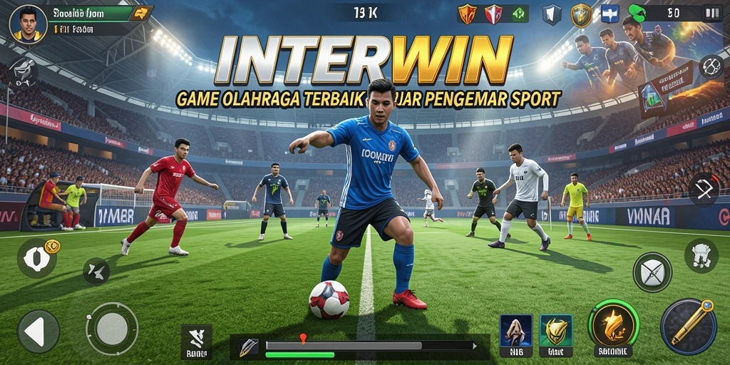 Tampilan gameplay INTERWIN yang mendebarkan dan penuh aksi olahraga.
