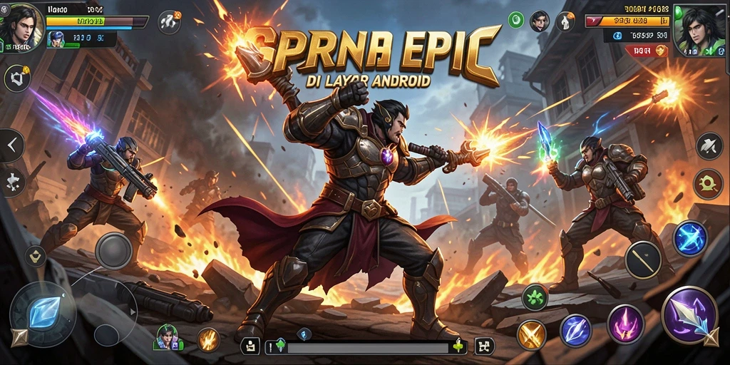 Screenshot gameplay JUARAGO menampilkan pertarungan intens antara karakter.