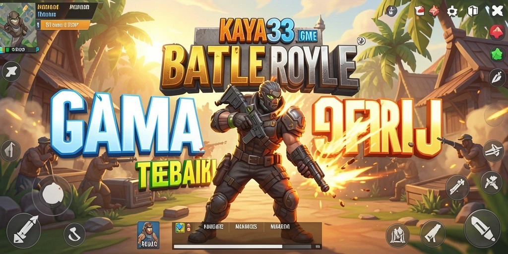 Tampilan gameplay seru dalam pertarungan Battle Royale.