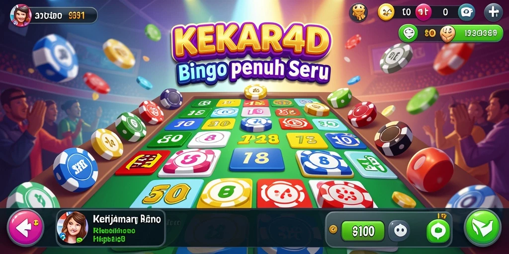 Screenshot KEKAR4D menampilkan keseruan gameplay Bingo.