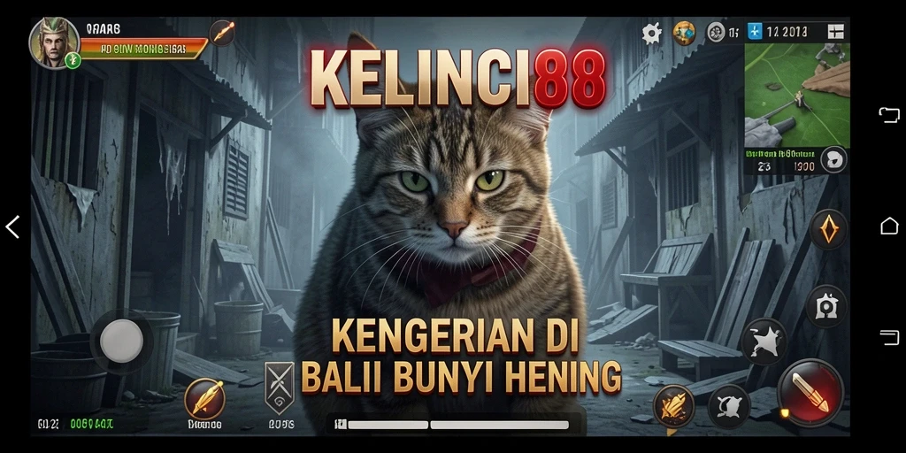 Gameplay menegangkan KELINCI88 dalam suasana yang gelap dan misterius.