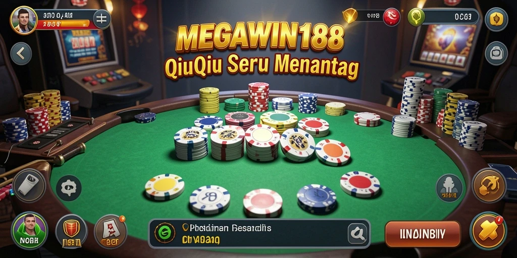 Tampilan gameplay seru dalam MEGAWIN188 saat bermain QiuQiu.