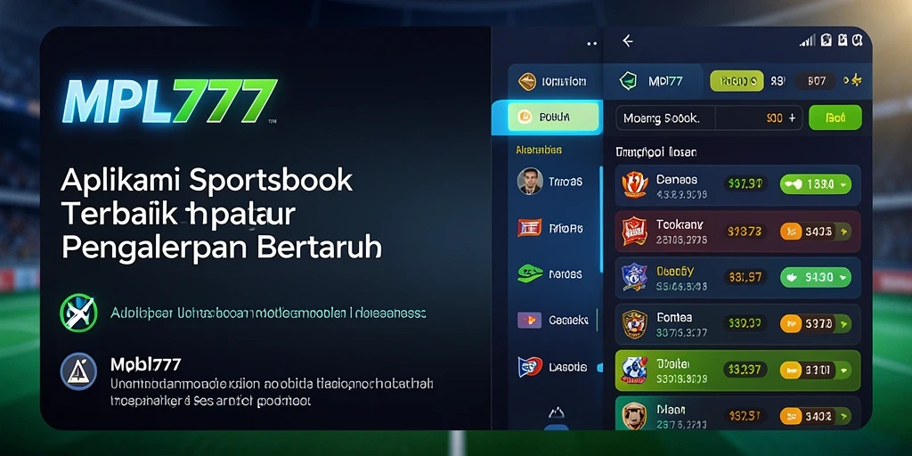 Tampilan utama MPL777 menampilkan berbagai pilihan taruhan olahraga yang menarik.