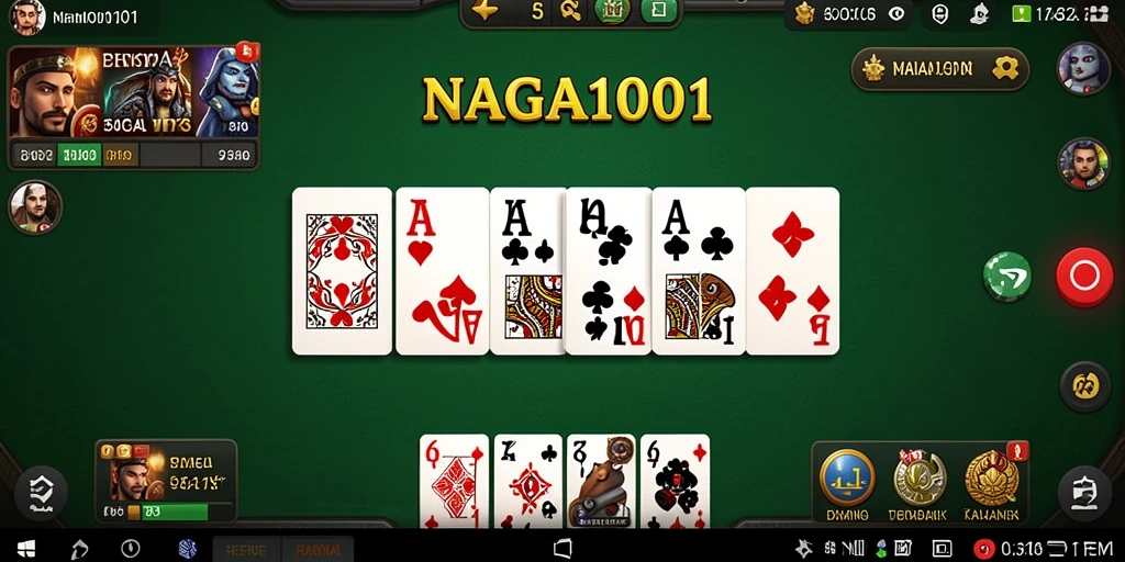 Screenshot gameplay Domino yang seru di NAGA1001.