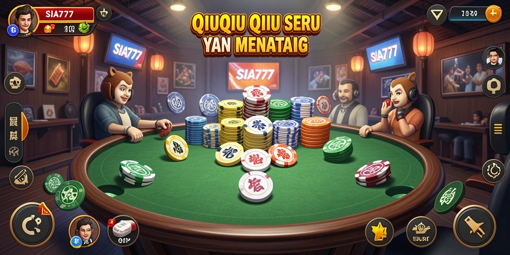 Tangkapan layar gameplay SIA777 dengan suasana QiuQiu yang mendebarkan.