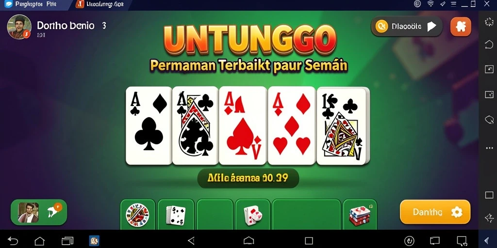 Tampilan gameplay seru dari UNTUNGGO yang membuat Anda ketagihan.