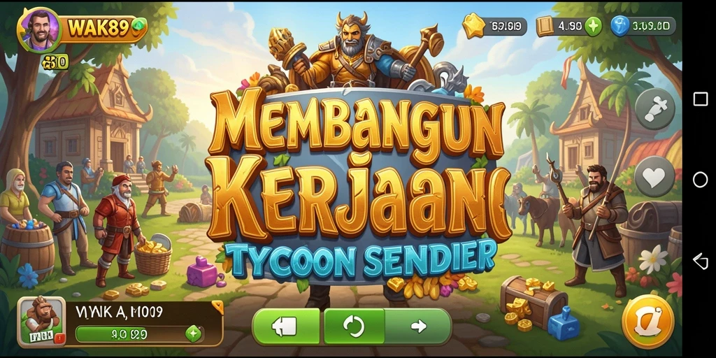 Screenshot gameplay WAK89 menampilkan suasana Tycoon yang mendebarkan.